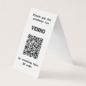 Anpassbarer zweiseitiger dreiteiliger QR-Code Visitenkarten (Vorderseite)