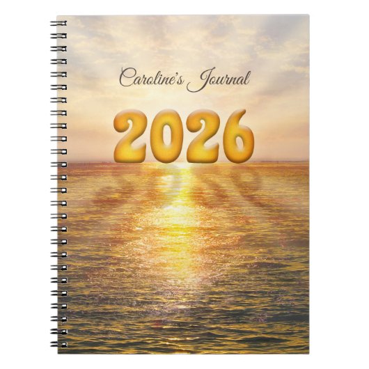 (Anpassbares) 2026 Notizbuch Notizblock (Vorderseite)