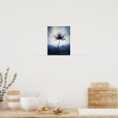 Anpassbares ätherisches Blumenposter Poster (Küche)