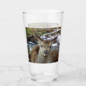 Anpassbares Baby Reh Wald Natur Glas (Rückseite)