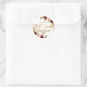 Anpassbares Bath Bombensiegel Runder Aufkleber (Tasche)