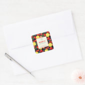 Anpassbares Beeren-Reed-Diffuser-Label Quadratischer Aufkleber (Umschlag)