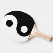 Anpassbares Black Yin Yang Symbol Tischtennis Schläger (Seitenansicht)