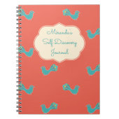 Anpassbares Blue Bird Self Discovery Journal Notizblock (Vorderseite)