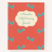 Anpassbares Blue Bird Self Discovery Journal Notizblock (Vorderseite)