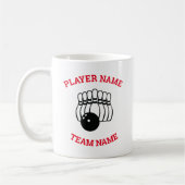 Anpassbares Bowling-Team-Logo Kaffeetasse (Links)