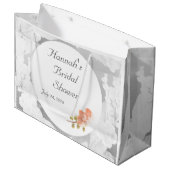 Anpassbares Brautparty Große Geschenktüte (Vorderseite Schrägansicht)