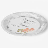 Anpassbares Brautparty Pappteller (Schrägansicht)