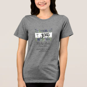 Anpassbares christliches Gruppenschwarzhemd Tri-Blend Shirt