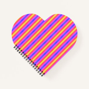 Anpassbares "Colorful Heart"-Notebook Notizblock