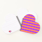 Anpassbares "Colorful Heart"-Notebook Notizblock (Innenseite)