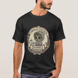 Anpassbares Dead Inside Abzeichen T-Shirt