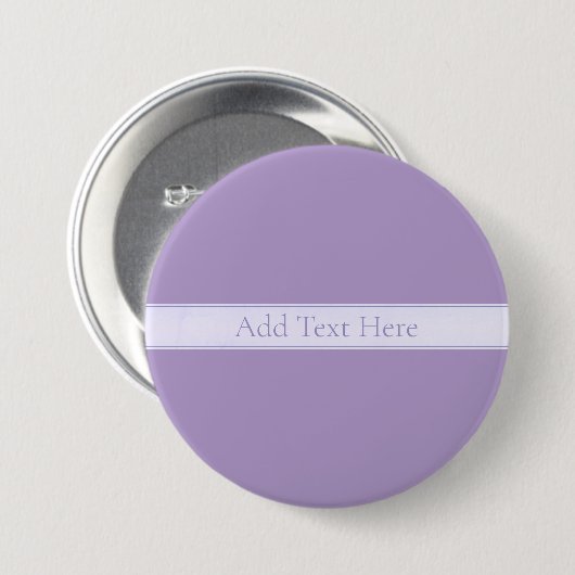 Anpassbares Elegantes Hell-Lila Violett Button (Vorne & Hinten)