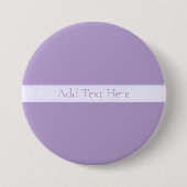 Anpassbares Elegantes Hell-Lila Violett Button (Vorderseite)