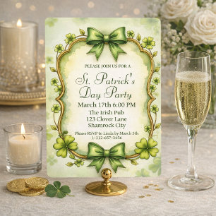 Anpassbares Elegantes St. Patrick’s Day Einladung