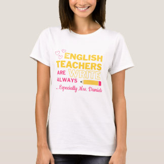 Anpassbares Englischlehrer-Shirt T-Shirt