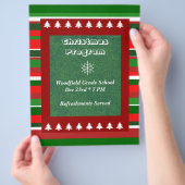Anpassbares Ereignis: Weihnachtsprogramm Flyer (Hand)