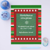 Anpassbares Ereignis: Weihnachtsprogramm Flyer (Einzeln)