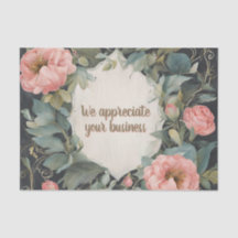 Anpassbares Fantastisches Florales Seidenpapier