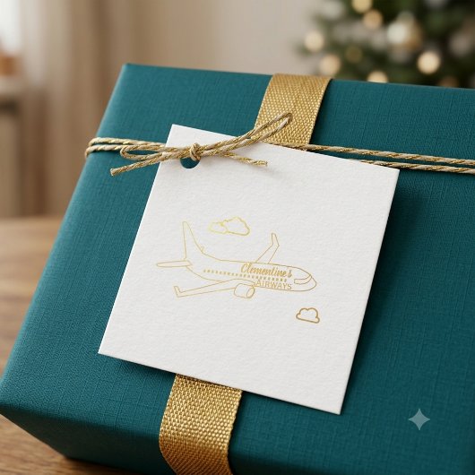 Anpassbares Flugzeug Geschenkanhänger