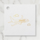 Anpassbares Flugzeug Geschenkanhänger (Vorderseite)