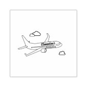 Anpassbares Flugzeug Gummistempel (Prägung)