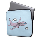 Anpassbares Flugzeug Laptopschutzhülle (Vorderseite Links)