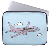 Anpassbares Flugzeug Laptopschutzhülle (Vorderseite)