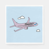 Anpassbares Flugzeug Serviette (Vorderseite)