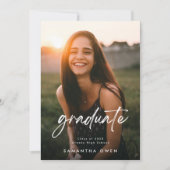 Anpassbares Foto für Hochschulabsolventen Ankündigung (Vorderseite)