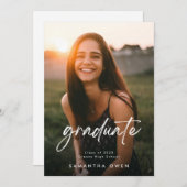 Anpassbares Foto für Hochschulabsolventen Ankündigung (Vorne/Hinten)