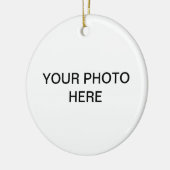 Anpassbares Foto hinzufügen Keramik Ornament (Links)