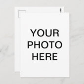 Anpassbares Foto hinzufügen Postkarte (Vorne/Hinten)