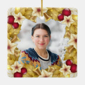 Anpassbares Foto I Liebe meines Spendertransplanta Keramikornament (Rückseite)