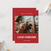 Anpassbares Foto mit Forever Love Card Karte (Vorderseite/Rückseite Beispiel)