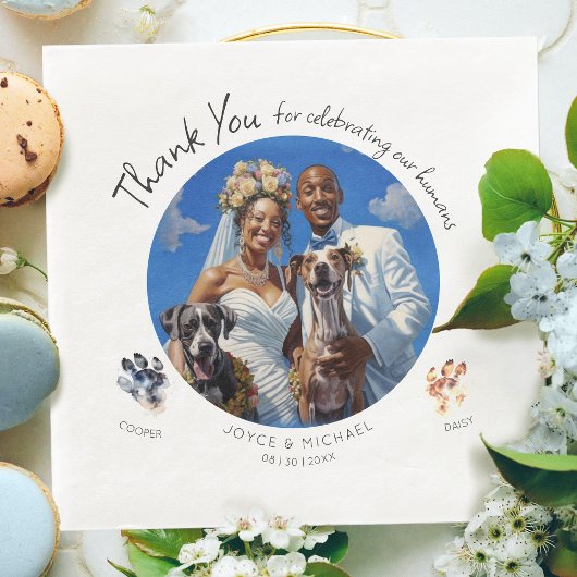 Anpassbares Foto mit Pad-Tograph für Hunde Serviette