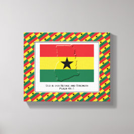 Anpassbares Foto | Patriotisch | GHANA FLAG Leinwanddruck