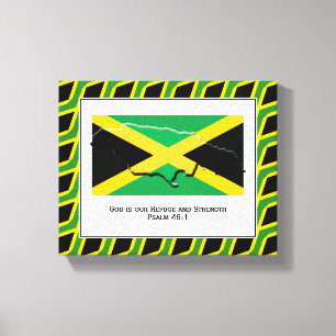 Anpassbares Foto   Patriotisch   JAMAICA Leinwanddruck