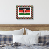 Anpassbares Foto | Patriotisch | KENYA FLAG Leinwanddruck (Insitu (Schlafzimmer))