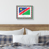 Anpassbares Foto | Patriotisch | NAMIBIA FLAG Leinwanddruck (Insitu (Schlafzimmer))