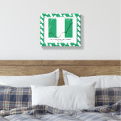 Anpassbares Foto | Patriotisch | NIGERIA FLAG Leinwanddruck (Insitu (Schlafzimmer))