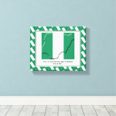 Anpassbares Foto | Patriotisch | NIGERIA FLAG Leinwanddruck (Insitu (Holzboden))