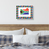 Anpassbares Foto | Patriotisch | SÜDAFRIKA FLAG Leinwanddruck (Insitu (Schlafzimmer))