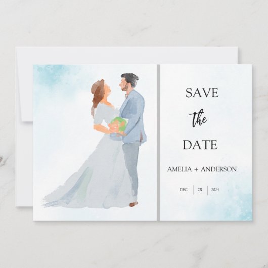 Anpassbares Foto Save The Date (Vorderseite)