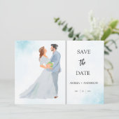 Anpassbares Foto Save The Date (Stehend Vorderseite)