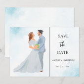 Anpassbares Foto Save The Date (Vorne/Hinten)