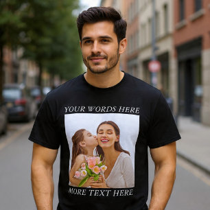 Anpassbares Foto- und Text-T-Shirt — Ihr Design hi T-Shirt