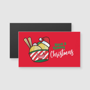 Anpassbares Frohes Weihnachtsfest Magnetkarte
