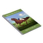 Anpassbares galoppierendes Appaloosa-Pferd Notizblock (Rechte Seite)