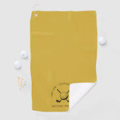Anpassbares Golfhandtuch mit Text und Logo (Insitu)